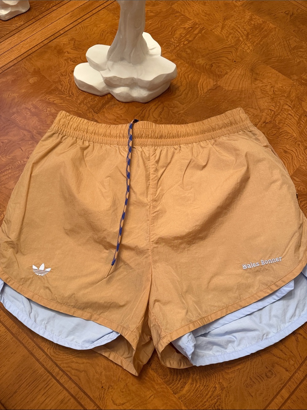 Men’s wales Bonner and adidas collab nylon double layer shorts